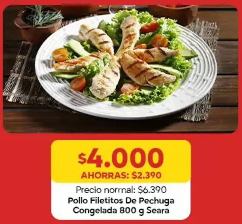 Seara - Pollo Filetitos De Pechuga Congelada