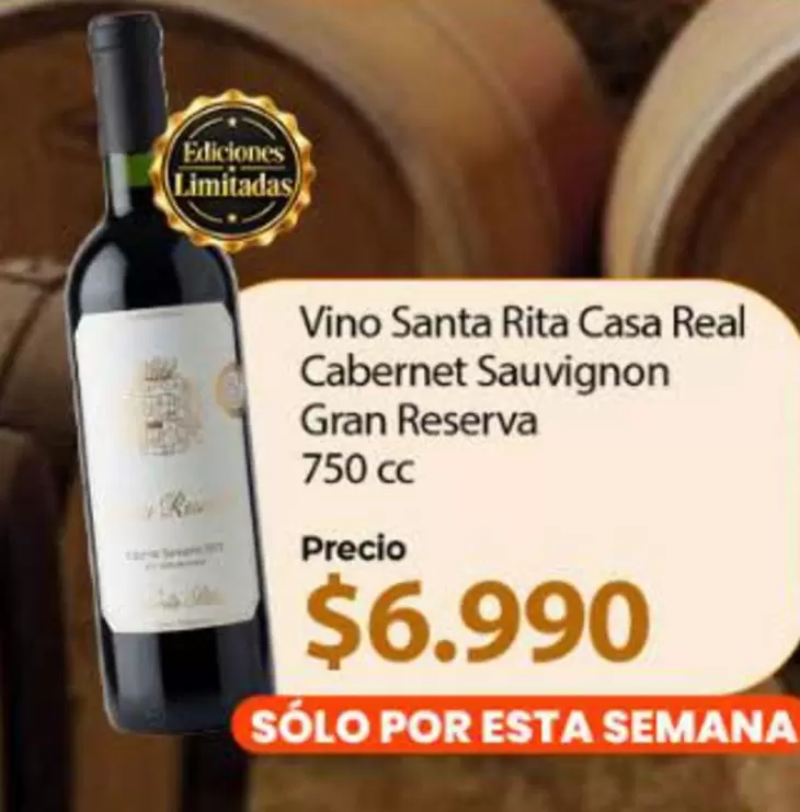 Gran Cereal - Vino Santa Rita Casa Real Cabernet Sauvignon Gran Reserva