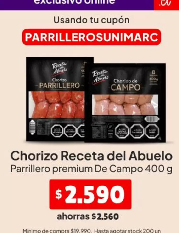 Abuelo - Chorizo Receta Del
