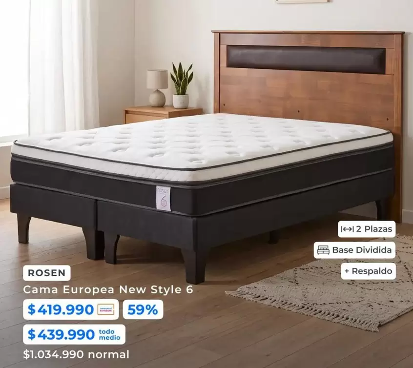 Rosen - Cama Europea New Style 6