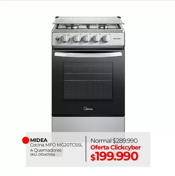 Midea - Cocina Mfq Mc20tcsl
