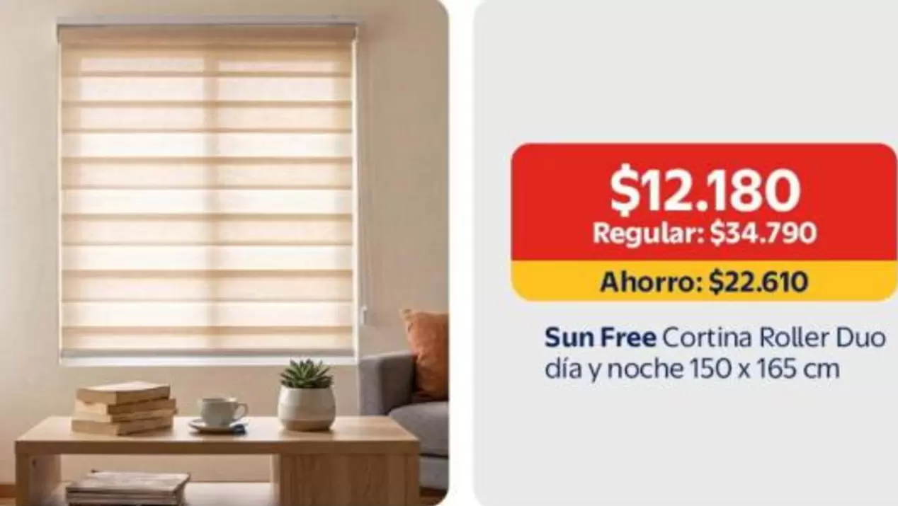 Duo - Sun Free Cortina Roller