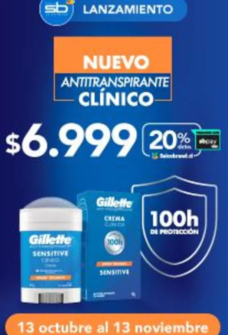 Gillette - Nuevo Antitranspirante