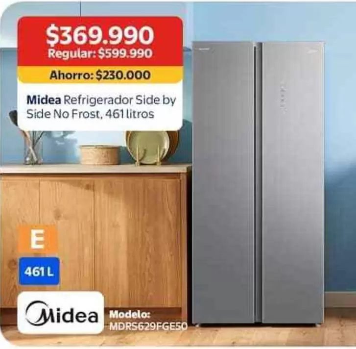 Midea - Refrigerador Side By Side No Frost