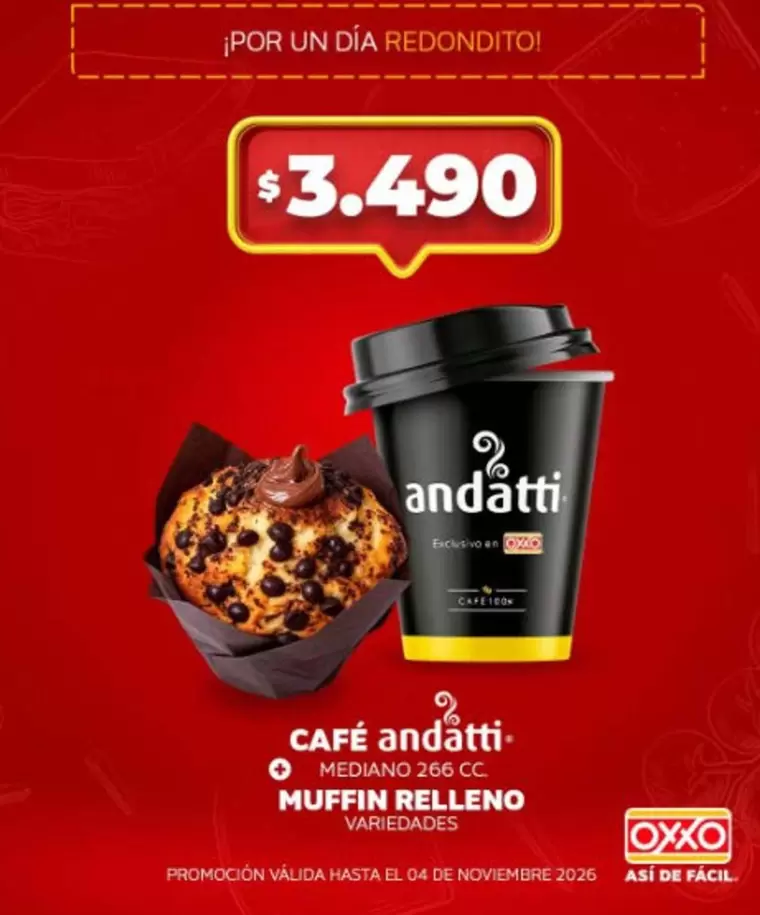 Café Andatti Muffin Relleno