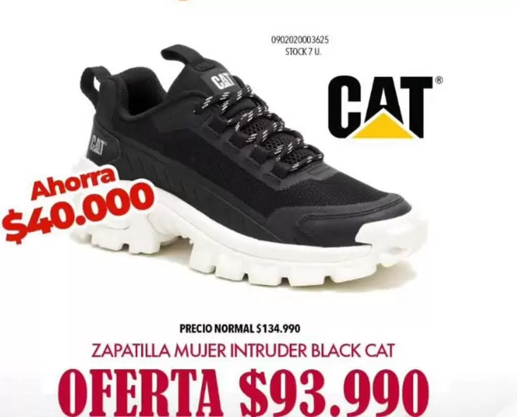 Cat - Zapatilla Mujer Intruder Black