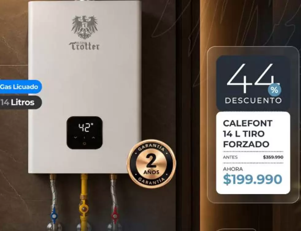 Trotter - Calefont 14 L Tiro Forzado