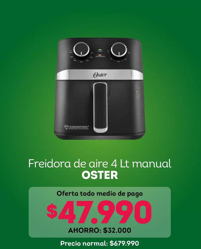 Oster - Freidora De Aire 4 Lt Manual