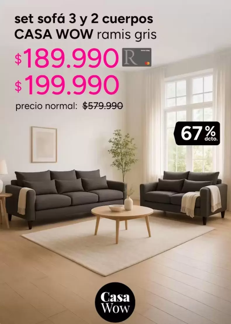 Set Sofa 3 Y 2 Cuerpos