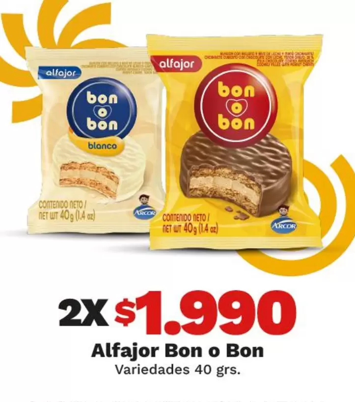 Arcor - Alfajor Bon O Bon