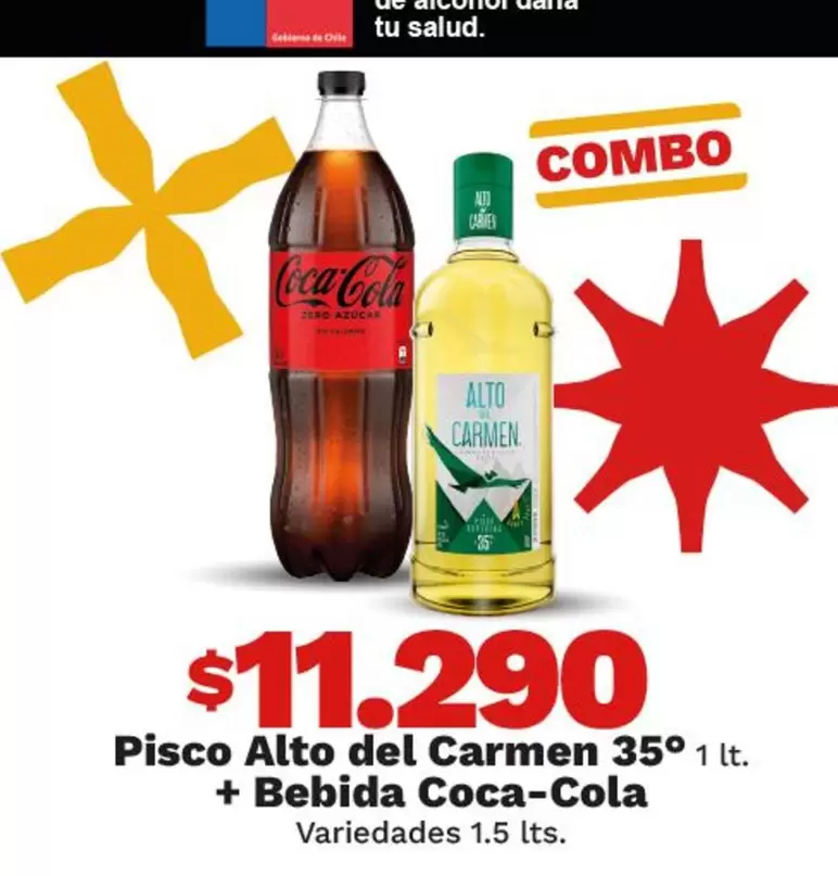 Carmen - Pisco Alto Del  35° + Bebida Coca-Cola