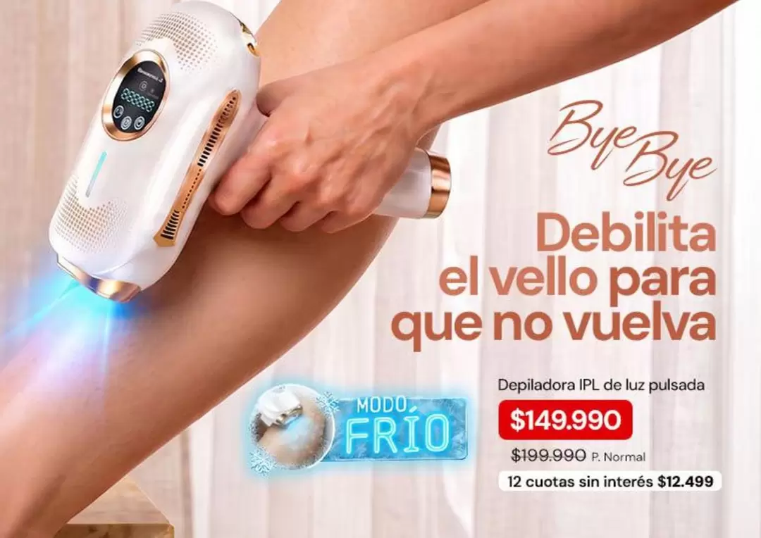 Depiladora Pl De Luz Pulsada