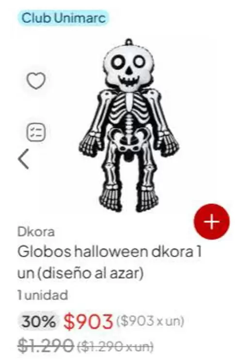 Club - Globos Halloween Dkora 1 Un (diseno Al Azar)