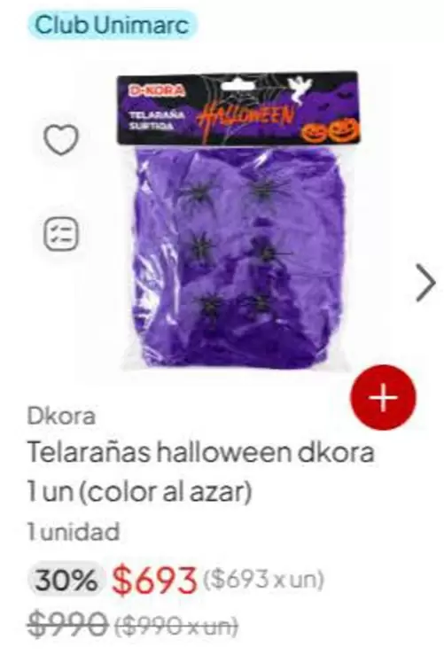 Club - Telaranas Halloween Dkora