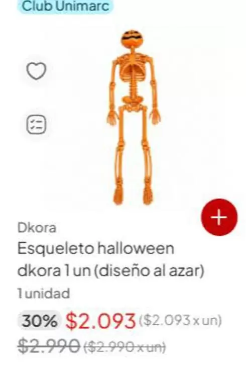 Club - Dkora Esqueleto Halloween Dkora