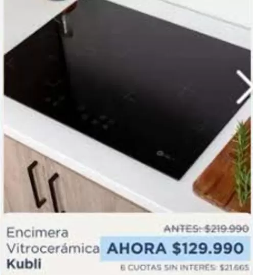 Encimera Vitrocerámica Kubli