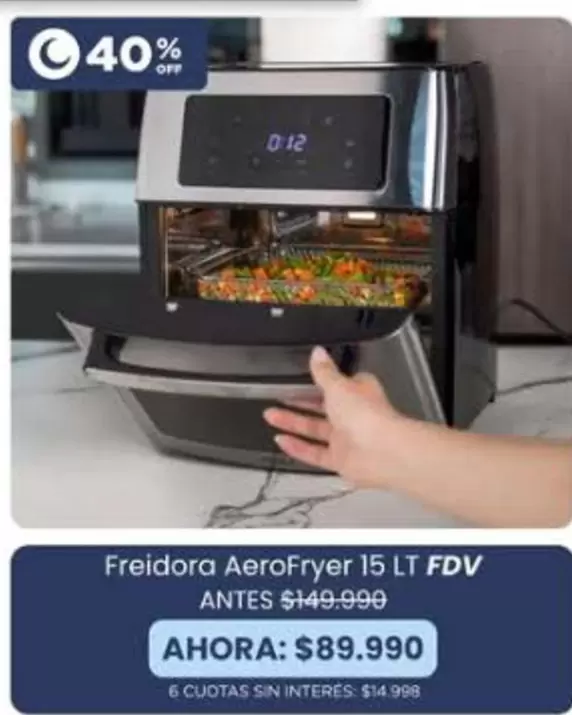 FDV - Freidora Aerofryer 15 Lt Fdv