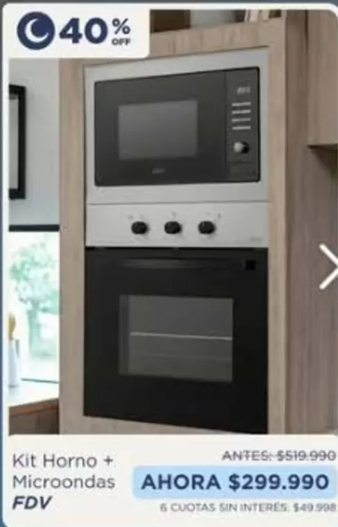FDV - Kit Horno + Microondas