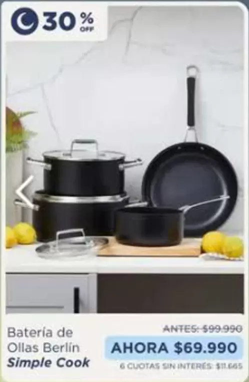Batería De Ollas Berlin Simple Cook