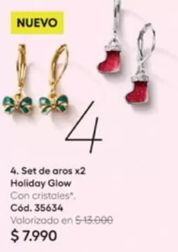 Set De Aros X2 Holiday Glow