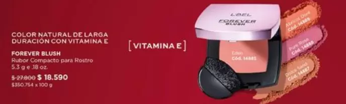 Color Natural De Larga D'Acción Con Vitamina E Vitamina E