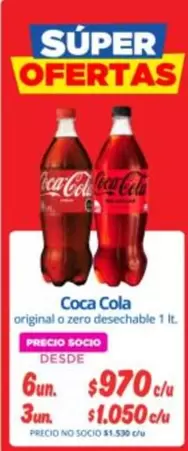 Coca Cola - Original O Zero Desechable