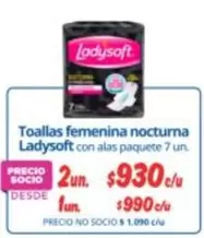 Ladysoft - Toallas Femenina Nocturna
