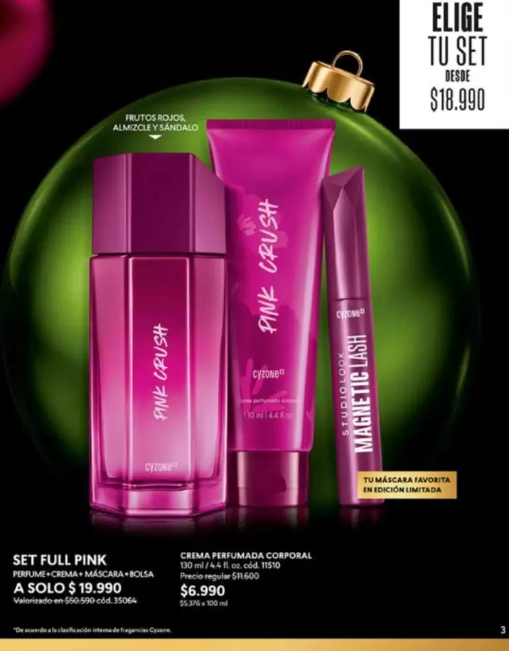 Cyzone - Set Full Pink