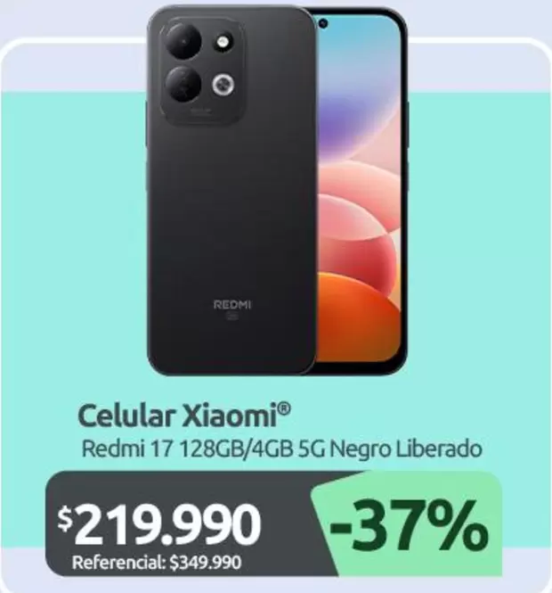 Xiaomi - Celular Redmi 17 128gb/4gb 5g Negro Liberado
