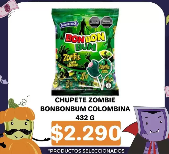 Colombina - Chupete Zombie Bonbonbum