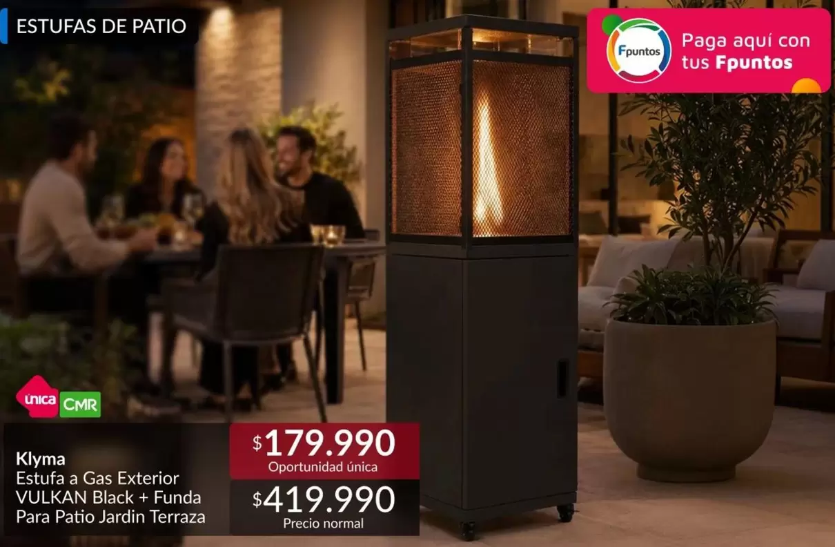 Estufa 4 Gas Exterior + Funda Para Pato Jardín Terraza
