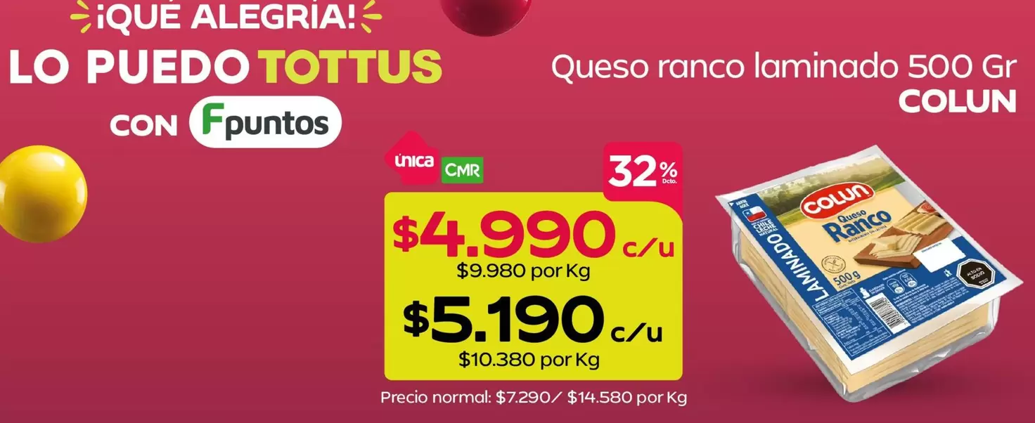 Colun - Queso Ranco Laminado