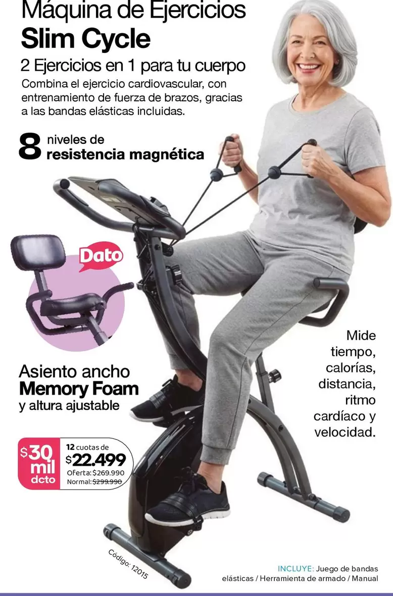 Maquina De Ejercicios Slim Cycle