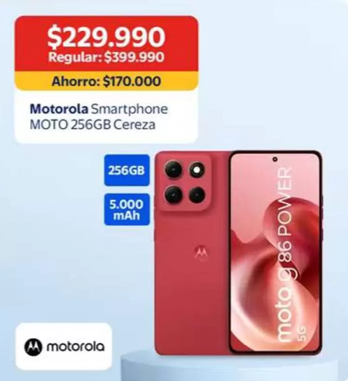 Motorola - Smartphone Moto 256GB Cereza