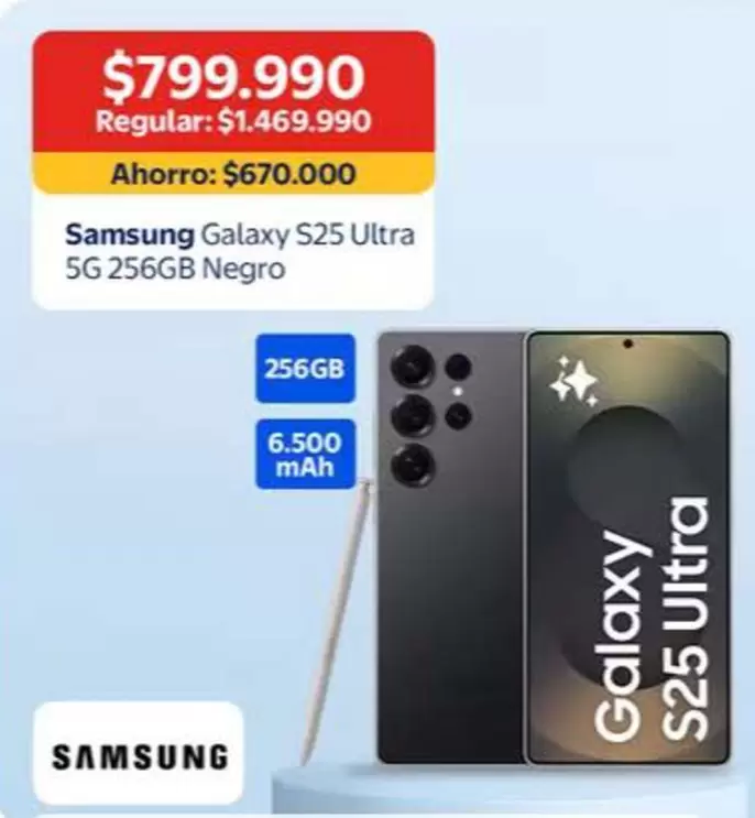 Samsung - Galaxy S25 Ultra 5G 256GB Negro