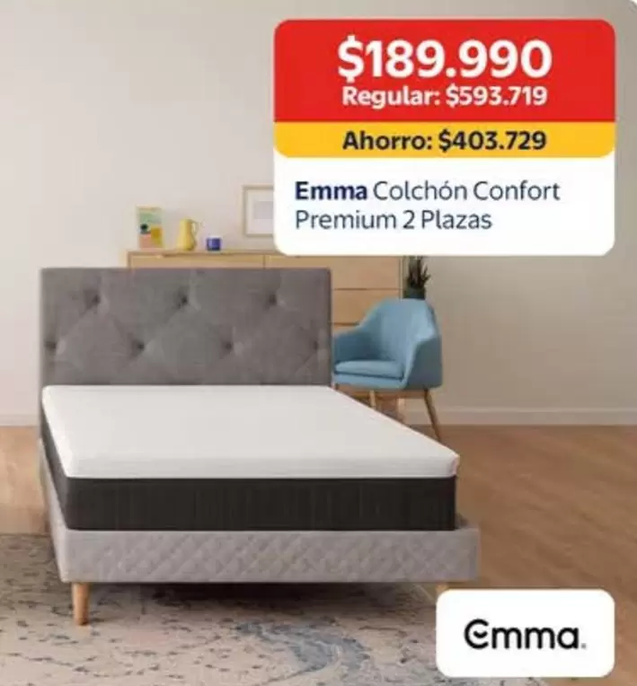 Confort - Emma Colchon Premium 2 Plazas