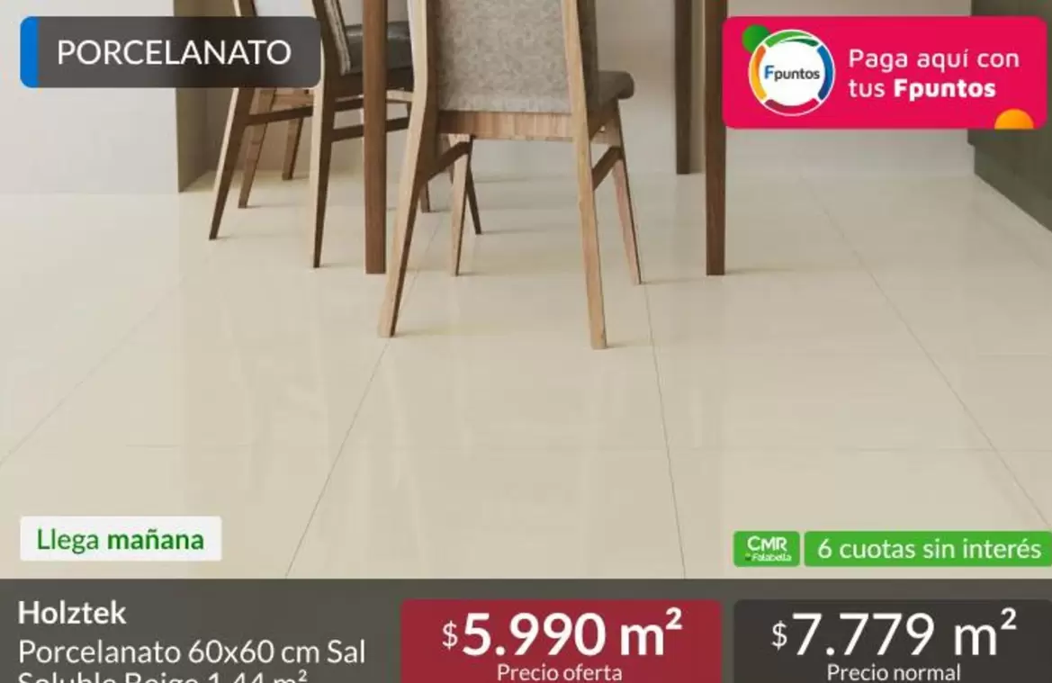 Holztek - Hoplztek Porcelanato 60x60 Cm Sal
