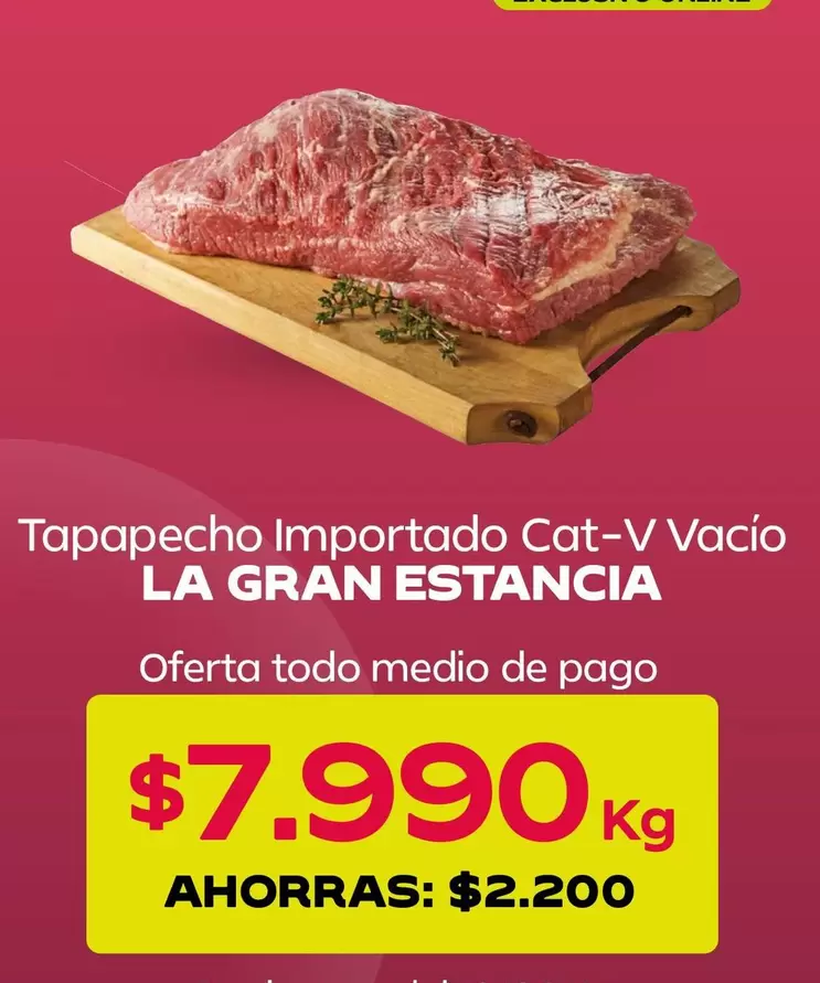 Tapapecho Importado Cat-V Vacio
