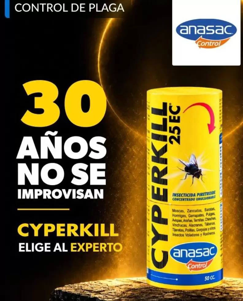 Control - Anasac Insecticida Cyperkill 25