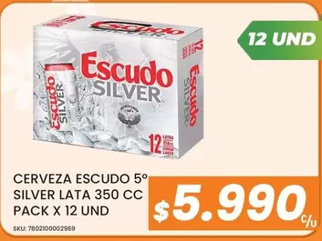 Escudo - Cerveza 50 Silver