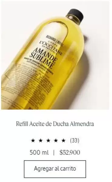 Refil Aceite De Ducha Almendra