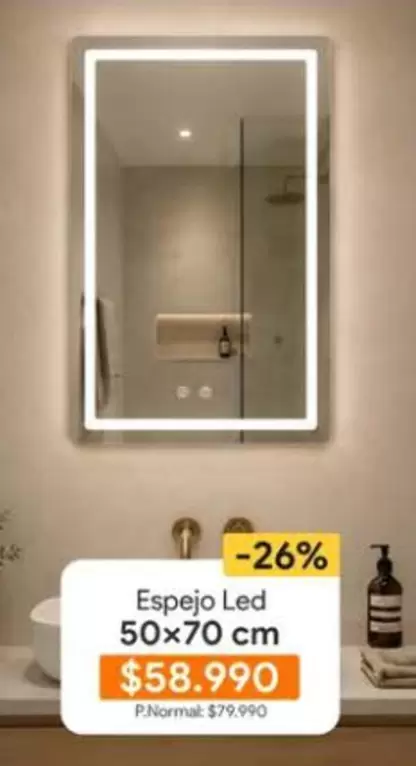 Espejo Led