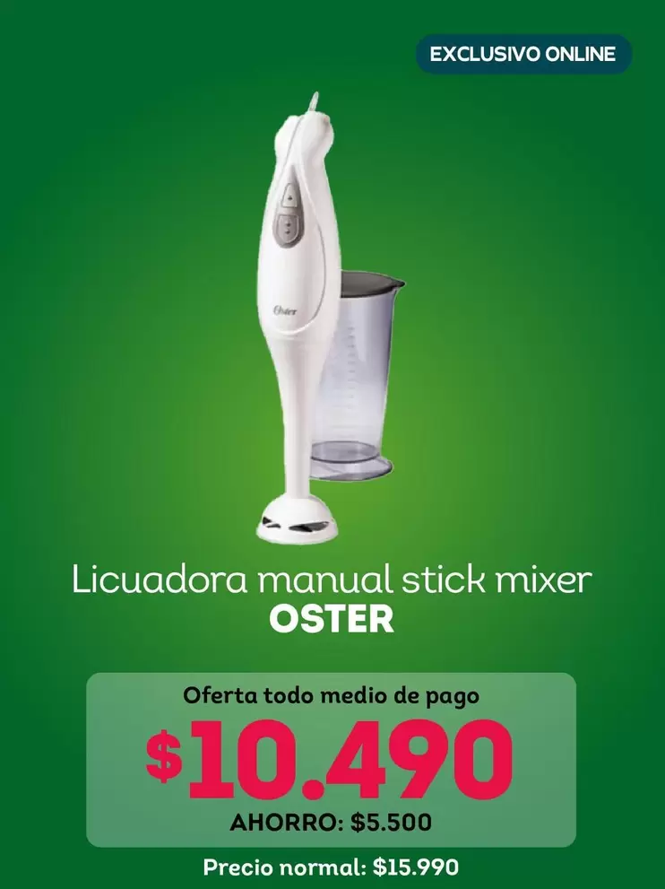 Oster - Licuadora Manual Stick Mixer