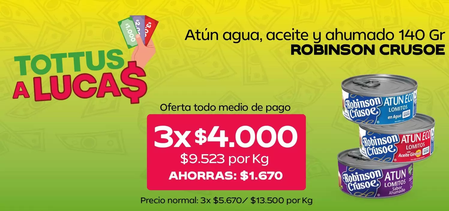 Robinson Crusoe - Atún Agua