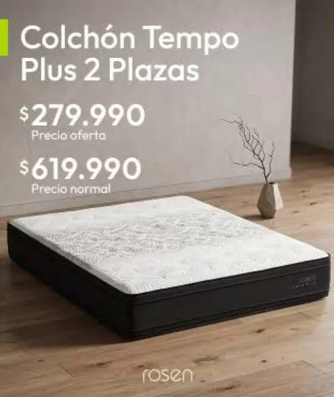 Rosen - Colchón Tempo Plus 2 Plazas
