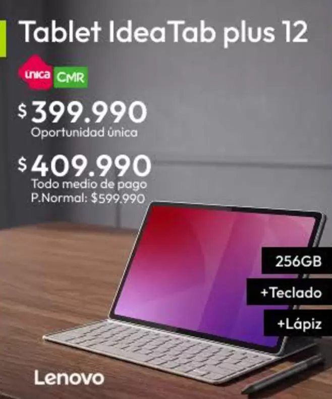 Lenovo - Tablet Idea Tab Plus 12