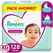 Pañales Desechables Pampers Premium Care XG 128 Unidades