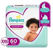 Pañales Desechables Pampers Premium Care XXG 60 Unidades