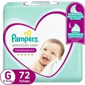 Pañales Desechables Pampers Premium Care G 72 Unidades