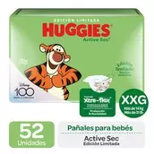 Pañales Huggies Active Sec XXG 52 Unidades